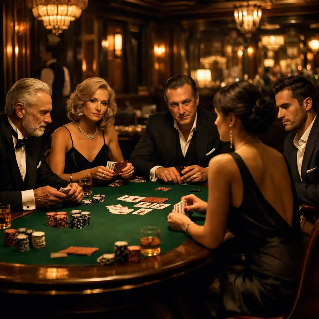 Salon poker élégant pour événement d’entreprise