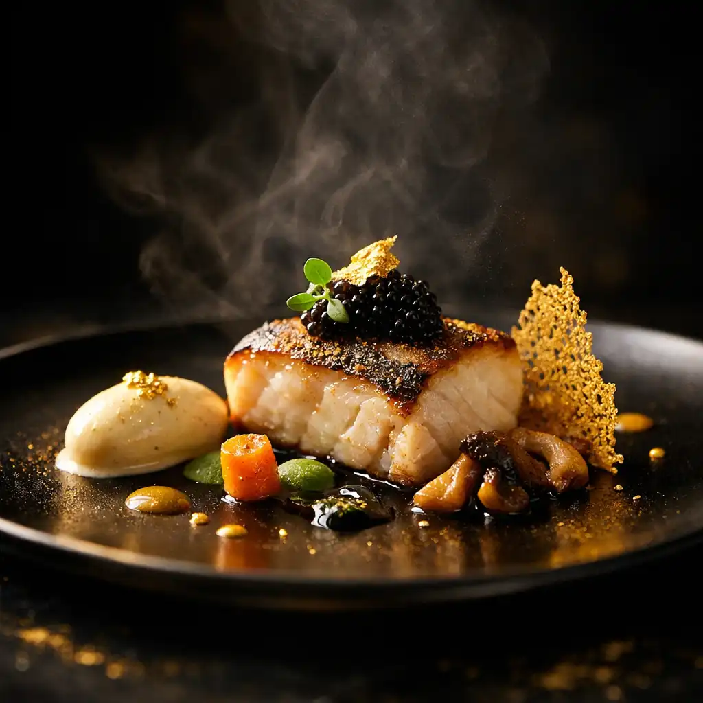 Détail d’un plat gastronomique