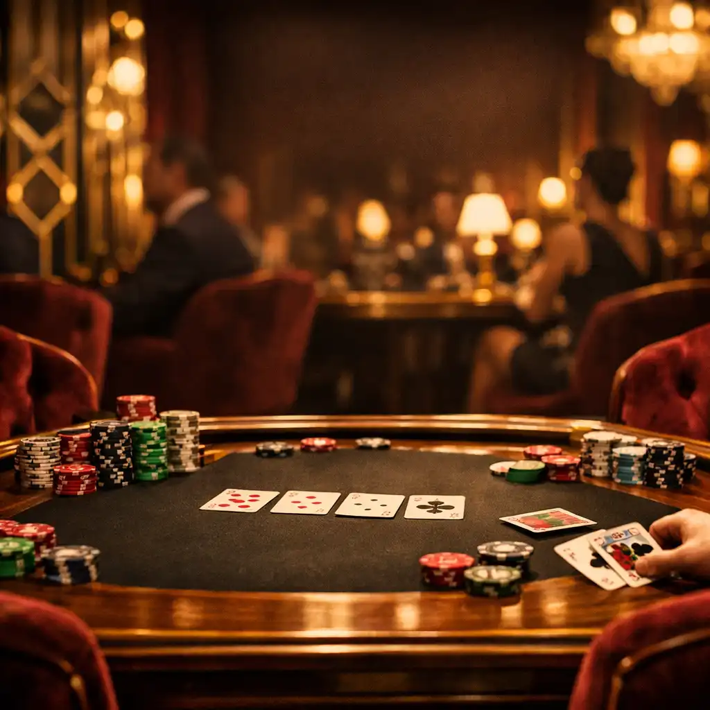 Salon poker élégant